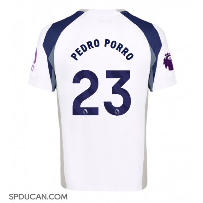 Muški Nogometni Dres Tottenham Hotspur Pedro Porro #23 Domaci 2025-26 Kratak Rukav Muški Nogometni Dres Tottenham Hotspur Pedro Porro #23 Domaci 2025-26 Kratak Rukav
